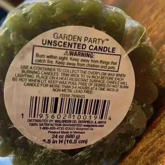 Cactus Candle NWT Unscented 24oz - Picture 4 of 4